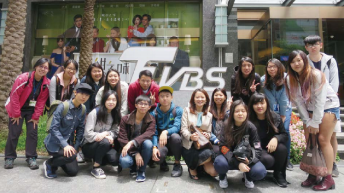 真理大學英美語文學系前往TVBS參訪。