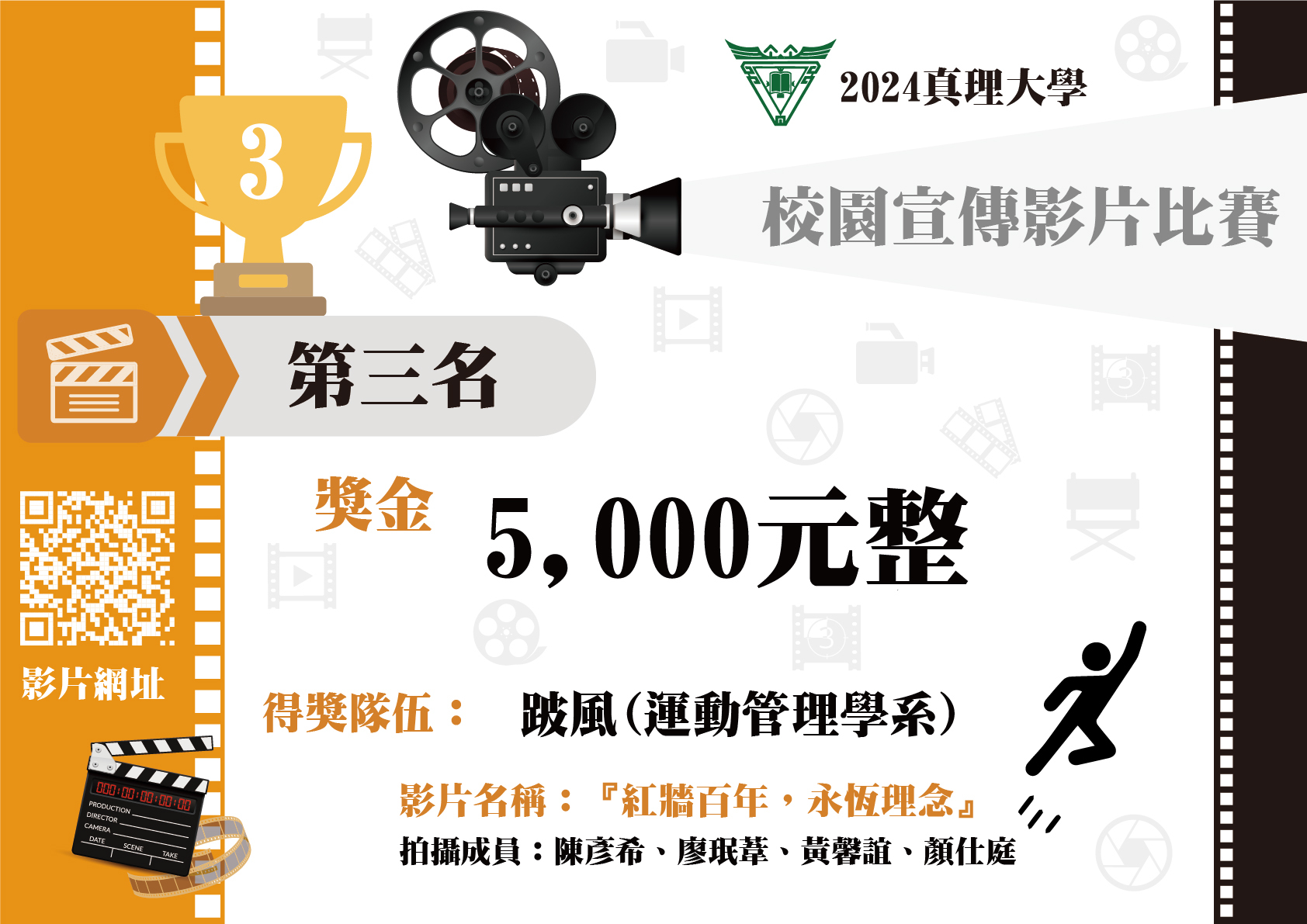 第三名：運動管理學系-跛風