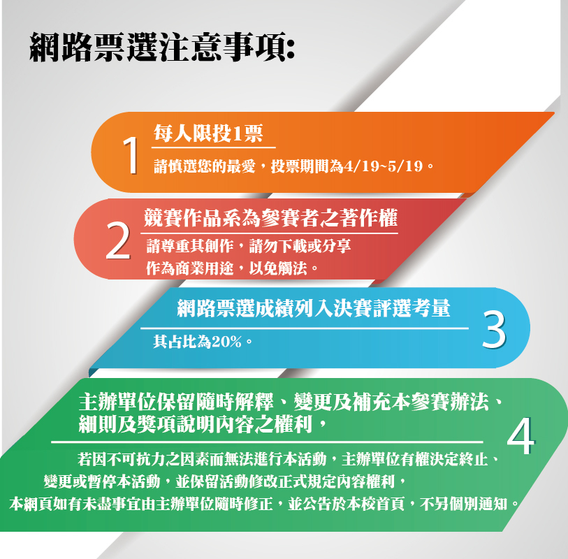 網路票選注意事項