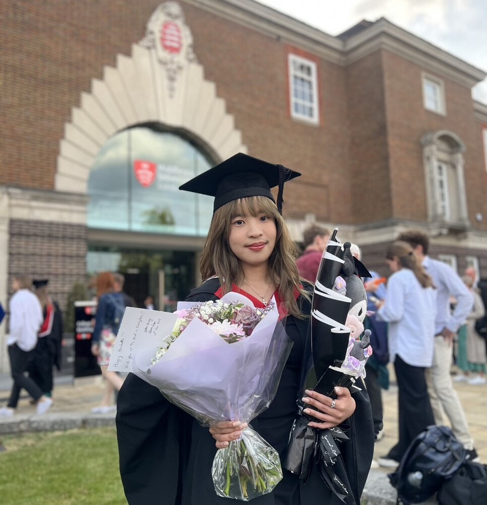 真理大學音樂應用學系的香港僑生許樂,雙聯學制取得雙重學位