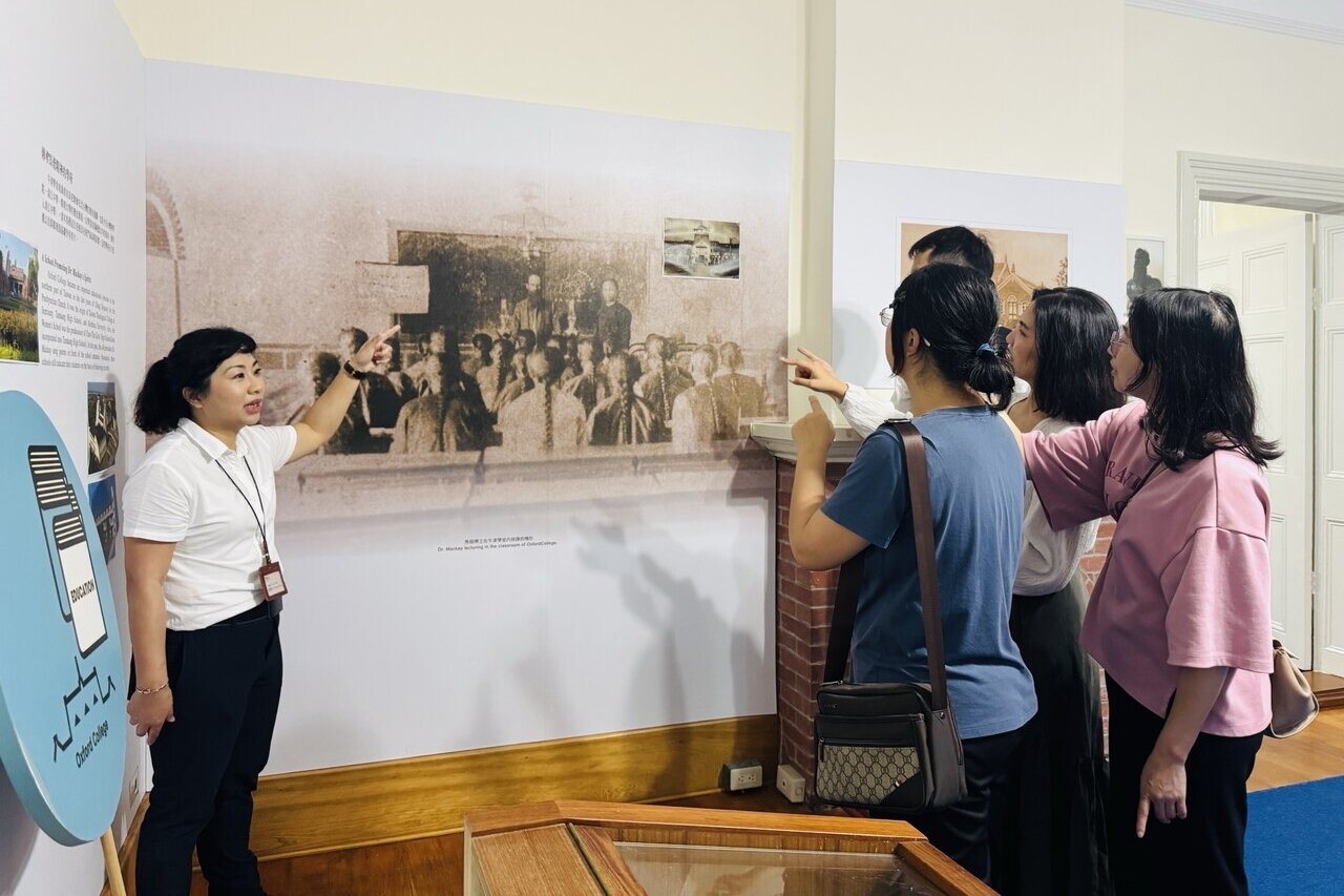 馬偕故居內部：馬偕生平事蹟介紹