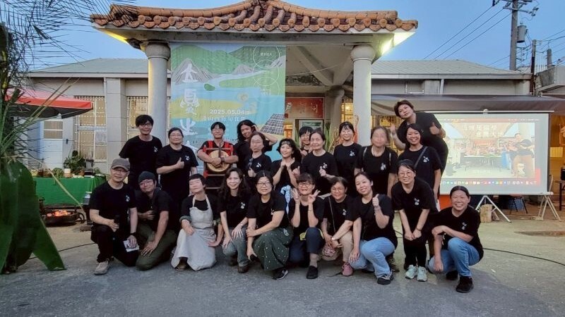 參與活動的學員師生&工作人員於台南官田拔林工作站合照