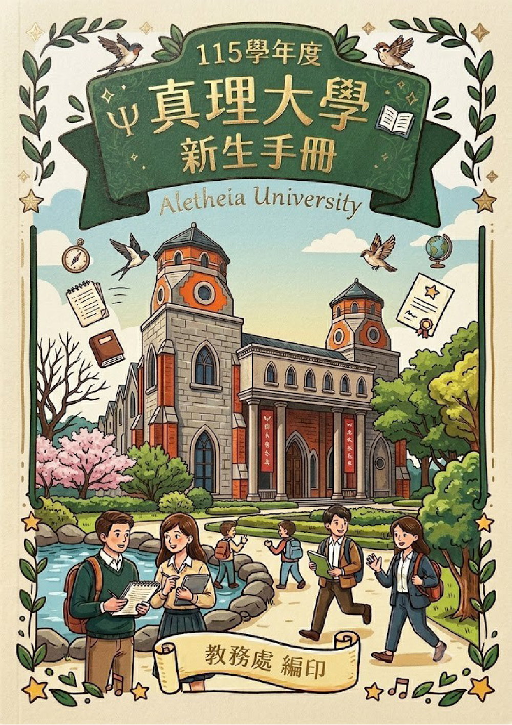 115學年度真理大學新生入學手冊 (宣傳海報)圖片