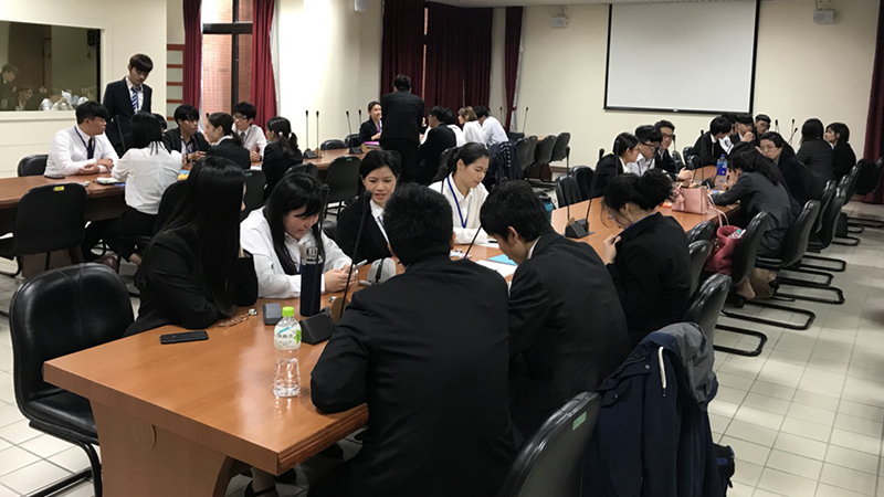 會場日籍學生予本校學生的交流狀況