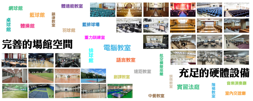 完善的場館空間、充足的硬體設備